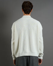 Cardigan in maglia con zip in lana merinos Limited Edition