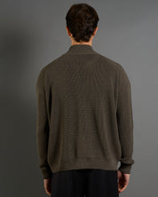 Cardigan in maglia con zip in lana merinos Limited Edition