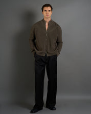 Cardigan in maglia con zip in lana merinos Limited Edition