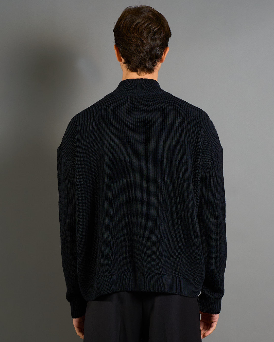 Cardigan in maglia con zip in lana merinos Limited Edition