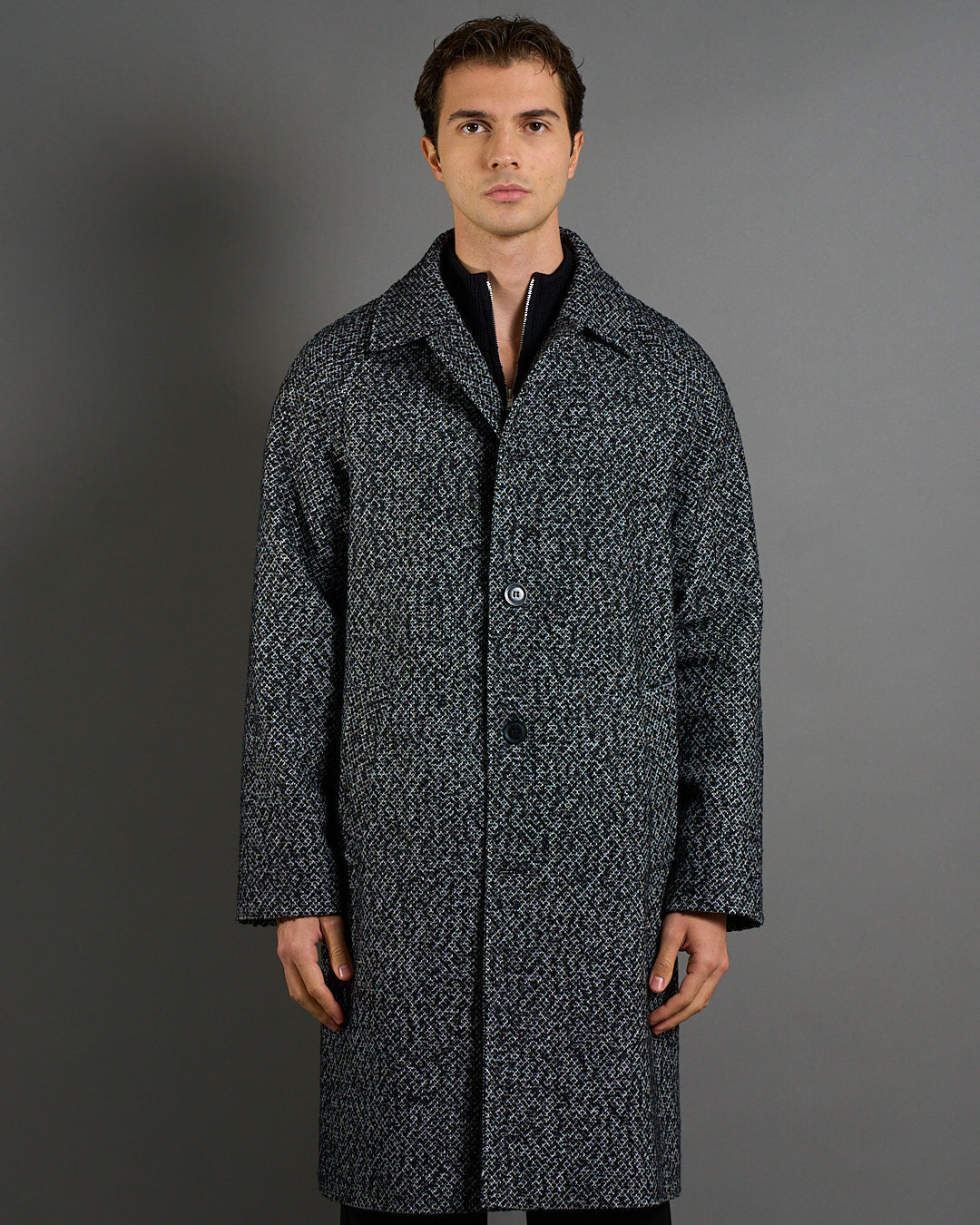 Cappotto Spigato Oversize