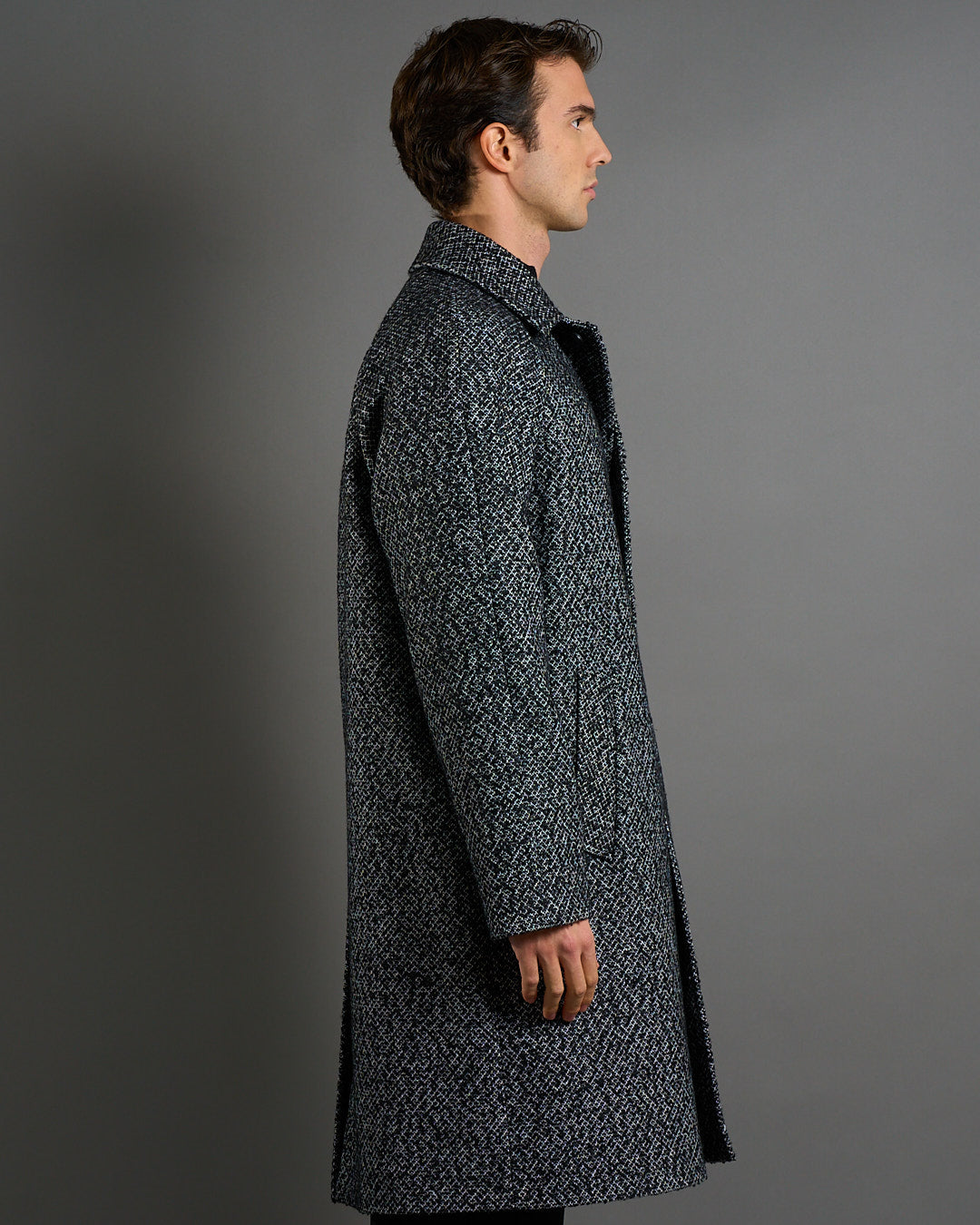 Cappotto Spigato Oversize