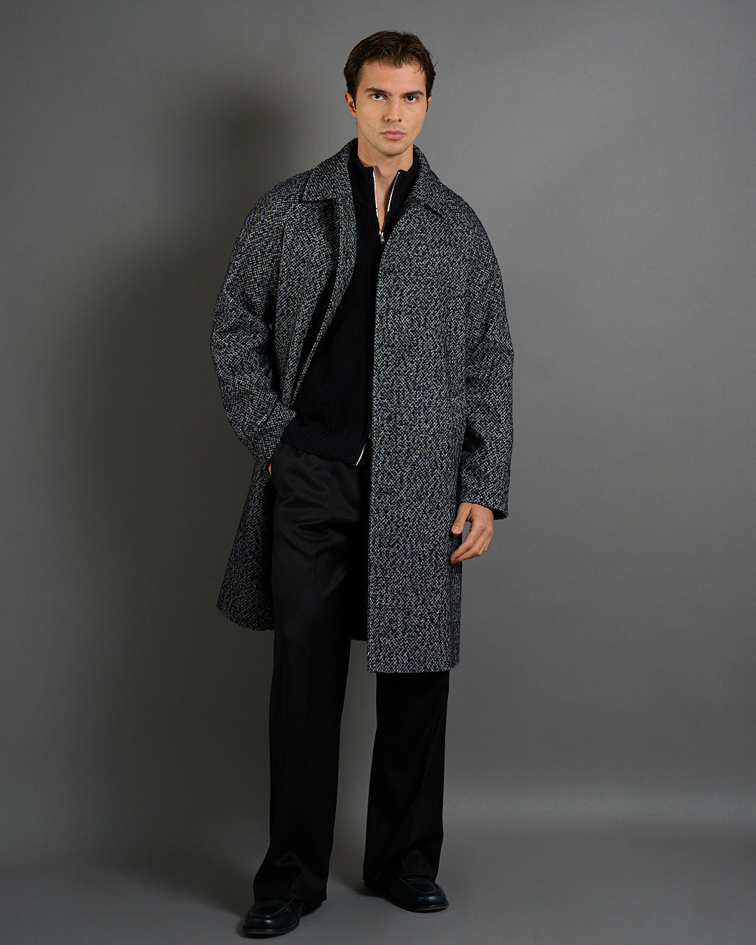 Cappotto Spigato Oversize