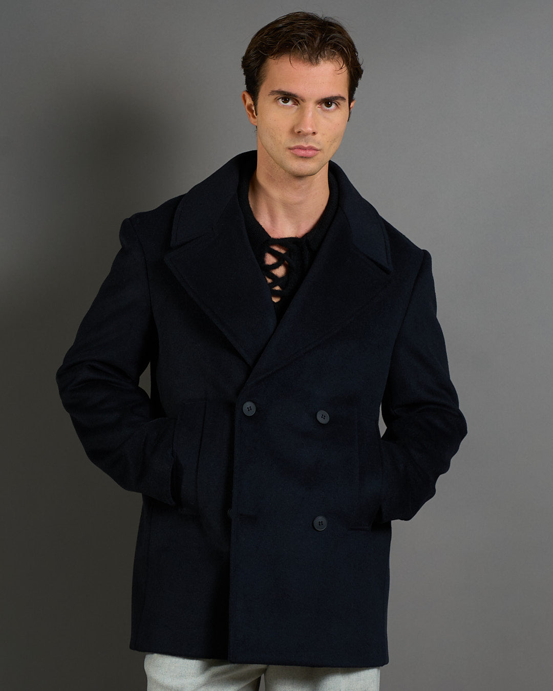 Cappotto Doppiopetto in lana