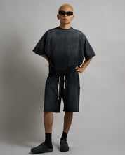 T-shirt effetto old con spruzzo