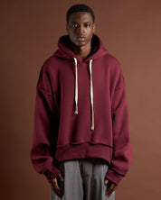 Felpa cropped con lacci