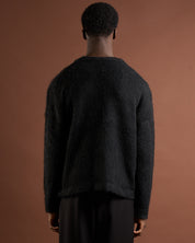 Cardigan over in lana mohair