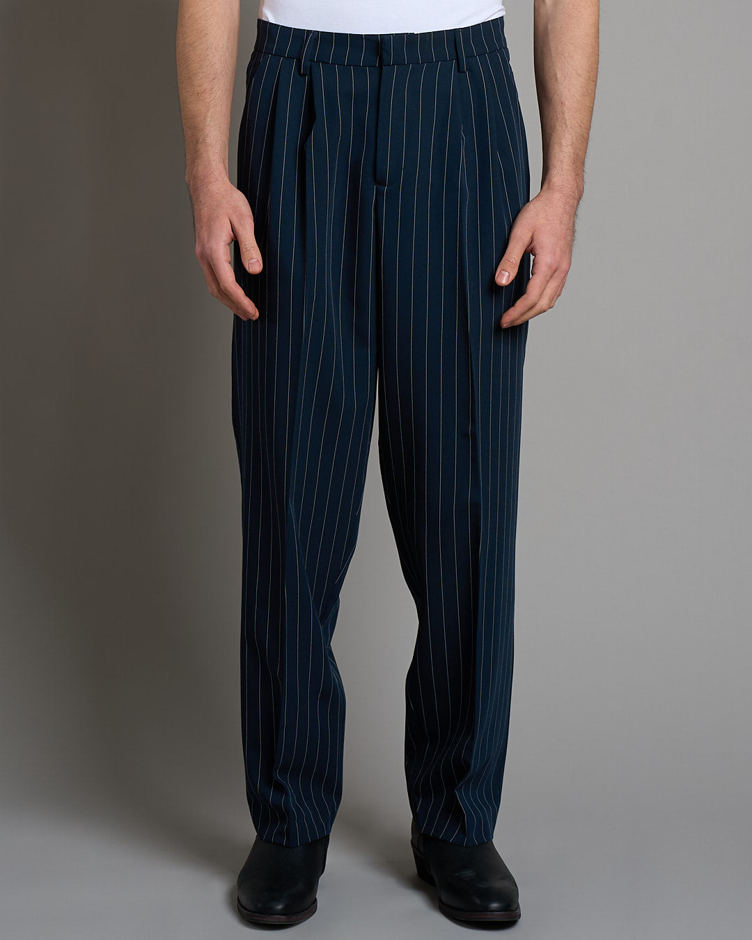 Pantalone Wide Fit Gessato