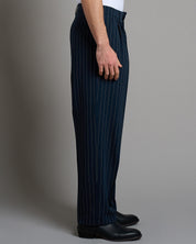 Pantalone Wide Fit Gessato