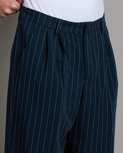 Pantalone Wide Fit Gessato
