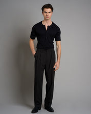 Pantalone Wide Fit Gessato