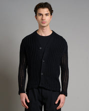 Cardigan in filo fluttuante