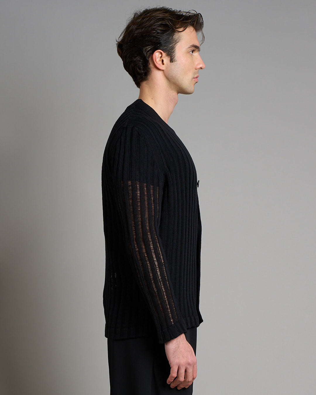 Cardigan in filo fluttuante