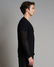 Cardigan in filo fluttuante