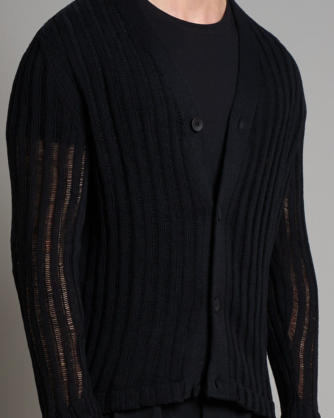Cardigan in filo fluttuante