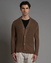 Cardigan in filo fluttuante