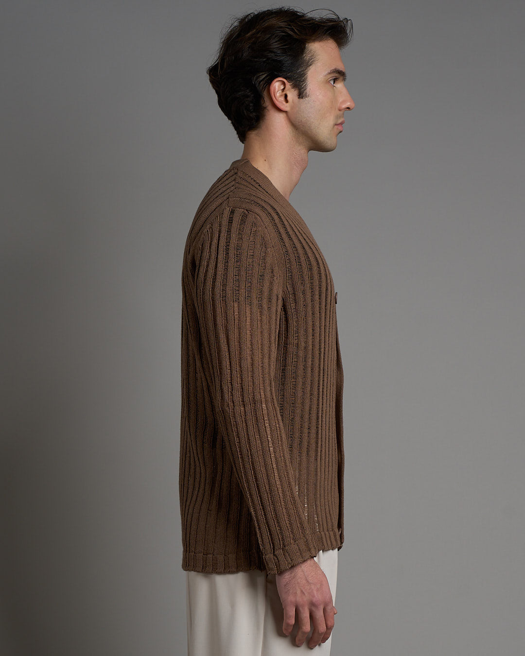 Cardigan in filo fluttuante
