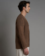 Cardigan in filo fluttuante