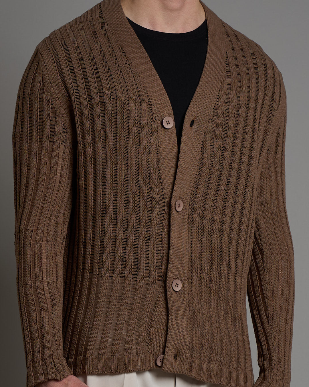 Cardigan in filo fluttuante