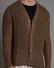 Cardigan in filo fluttuante