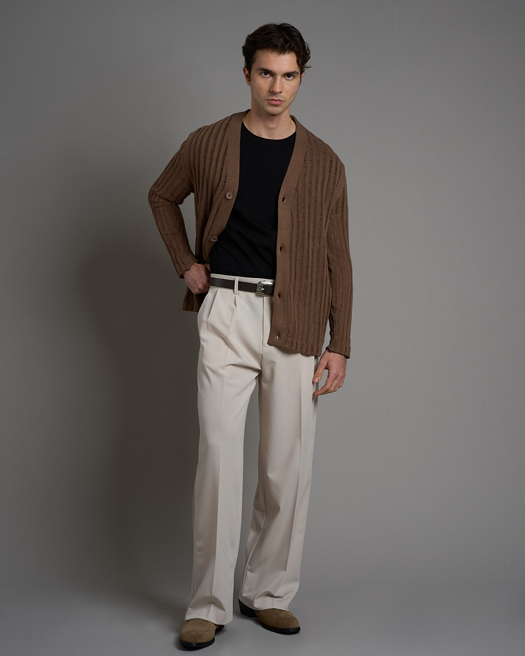 Cardigan in filo fluttuante