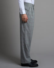 Pantalone Wide fit da completo Principe di Galles