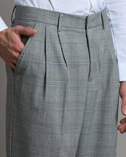 Pantalone Wide fit da completo Principe di Galles