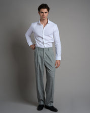 Pantalone Wide fit da completo Principe di Galles