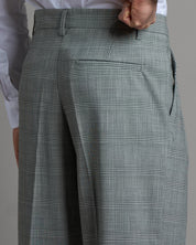 Pantalone Wide fit da completo Principe di Galles