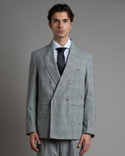 Giacca Relax Fit Principe di Galles