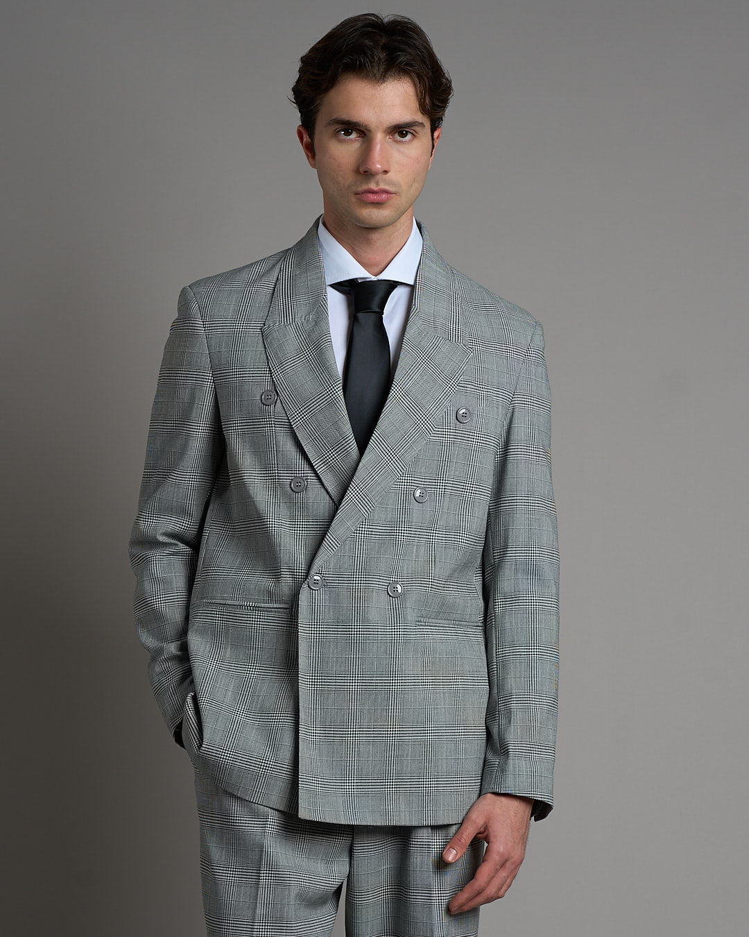 Giacca Relax Fit Principe di Galles