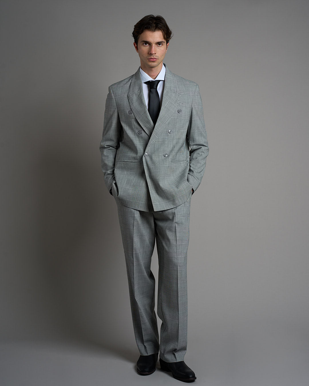 Giacca Relax Fit Principe di Galles