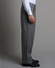 Pantalone Wide fit da completo Grigio Gessato