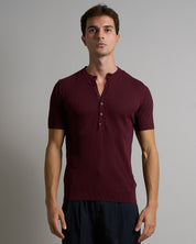 T-shirt Serafino a coste Limited Edition