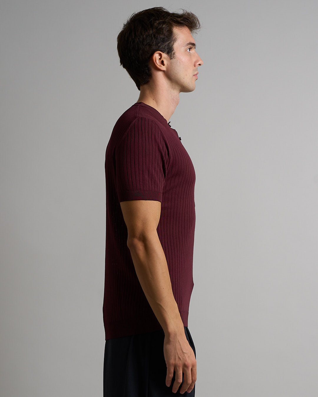 T-shirt Serafino a coste Limited Edition