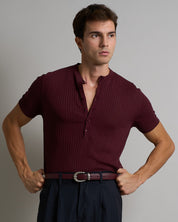 T-shirt Serafino a coste Limited Edition