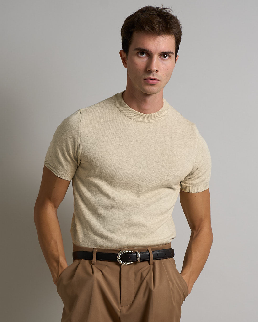 T-Shirt mezza manica in filo