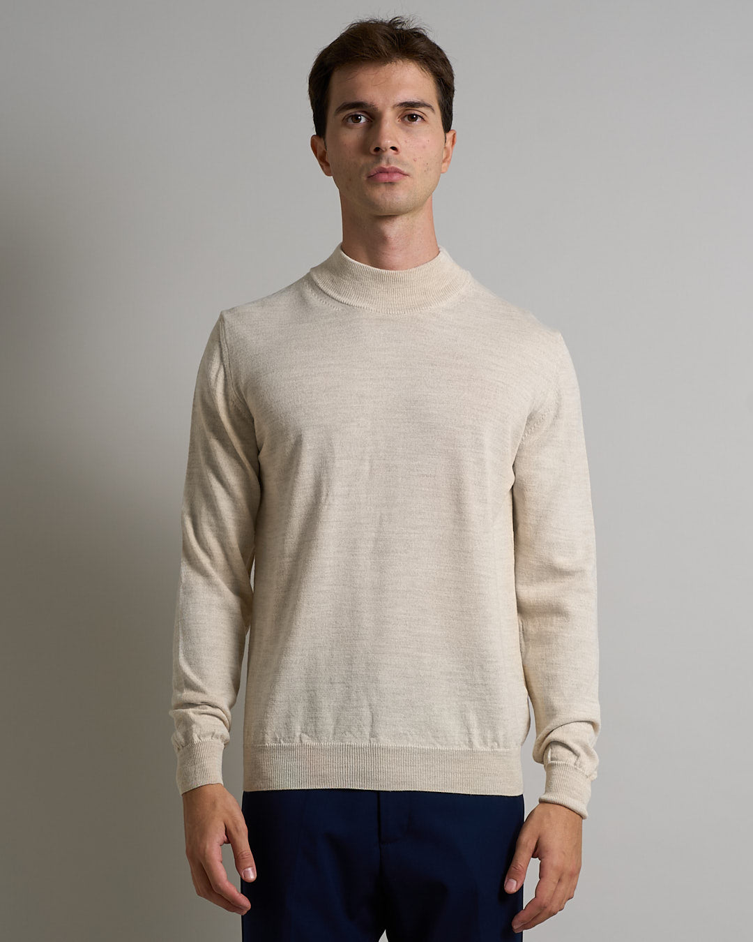 Maglioncino Mezzocollo in lana merinos