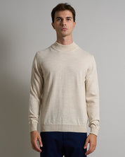 Maglioncino Mezzocollo in lana merinos