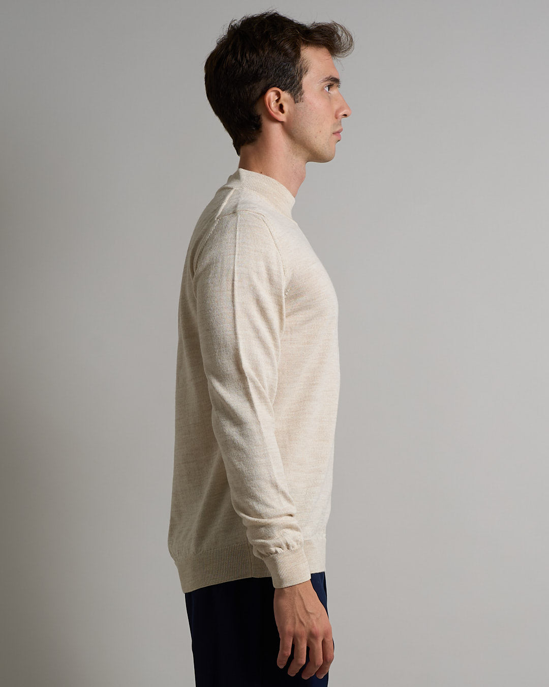 Maglioncino Mezzocollo in lana merinos