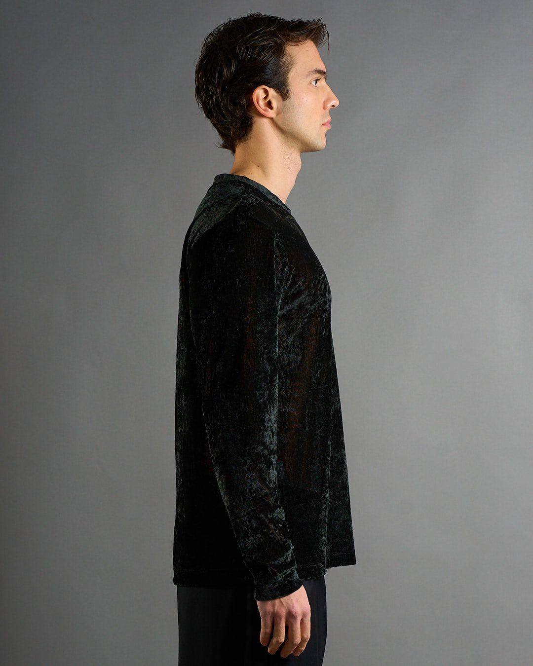 T-shirt struttura a rete floccata