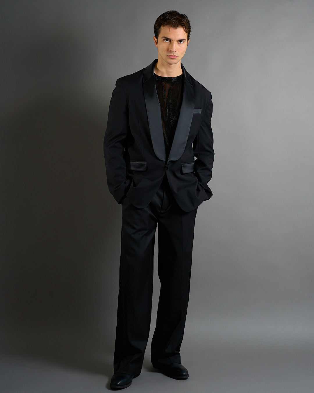 Giacca Smoking con raso