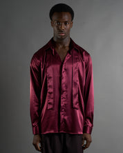 Camicia Effetto Seta con cravatta