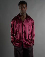 Camicia Effetto Seta con cravatta