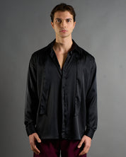 Camicia Effetto Seta con cravatta