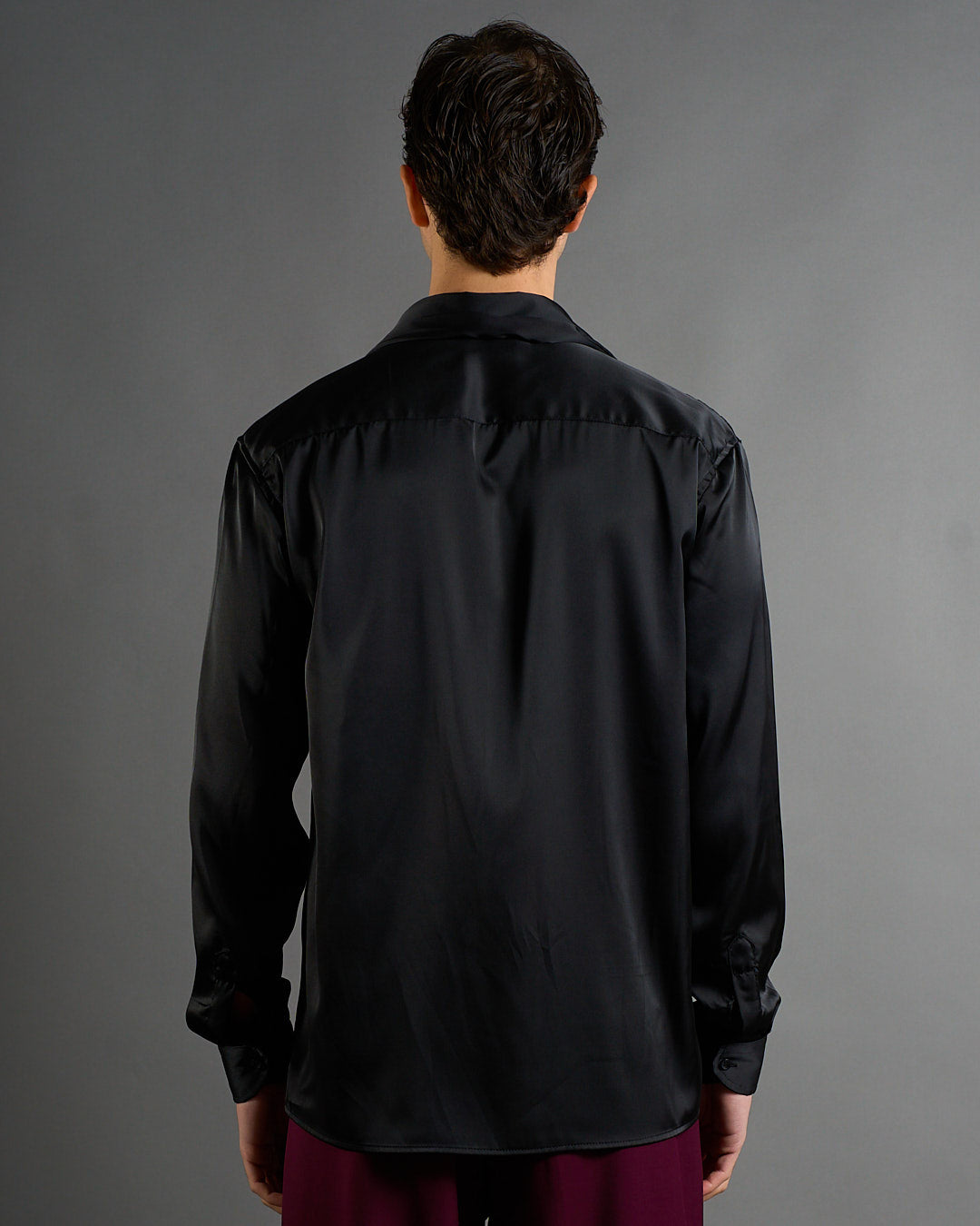 Camicia Effetto Seta con cravatta