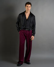 Camicia Effetto Seta con cravatta