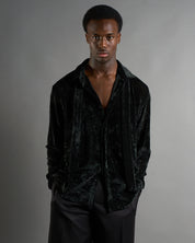 Camicia con cravatta floccata limited edition