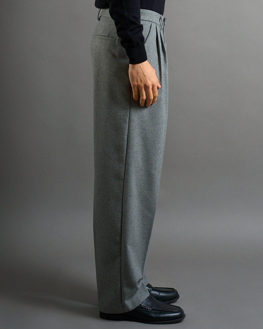 Pantalone Wide Fit in lana