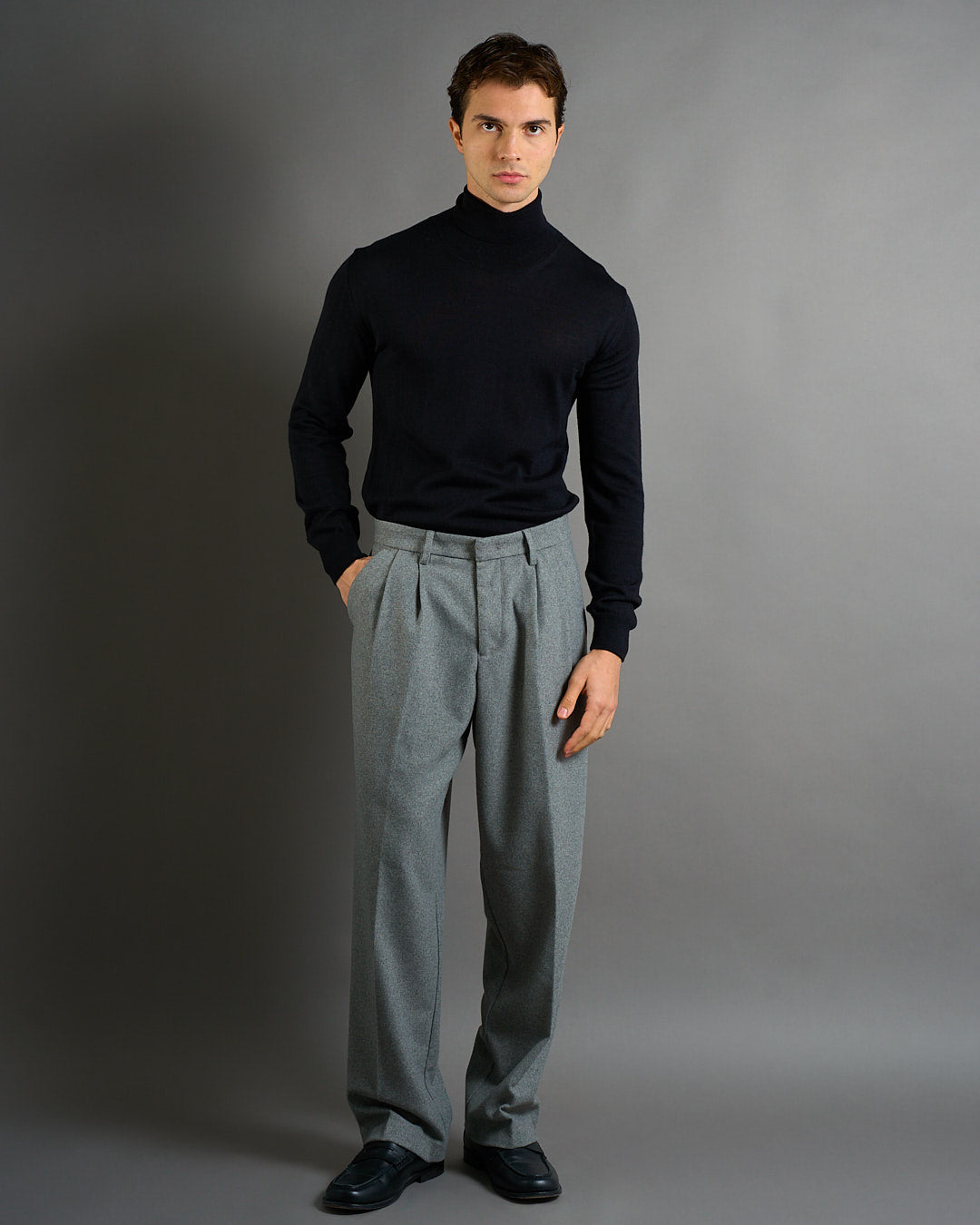 Pantalone Wide Fit in lana